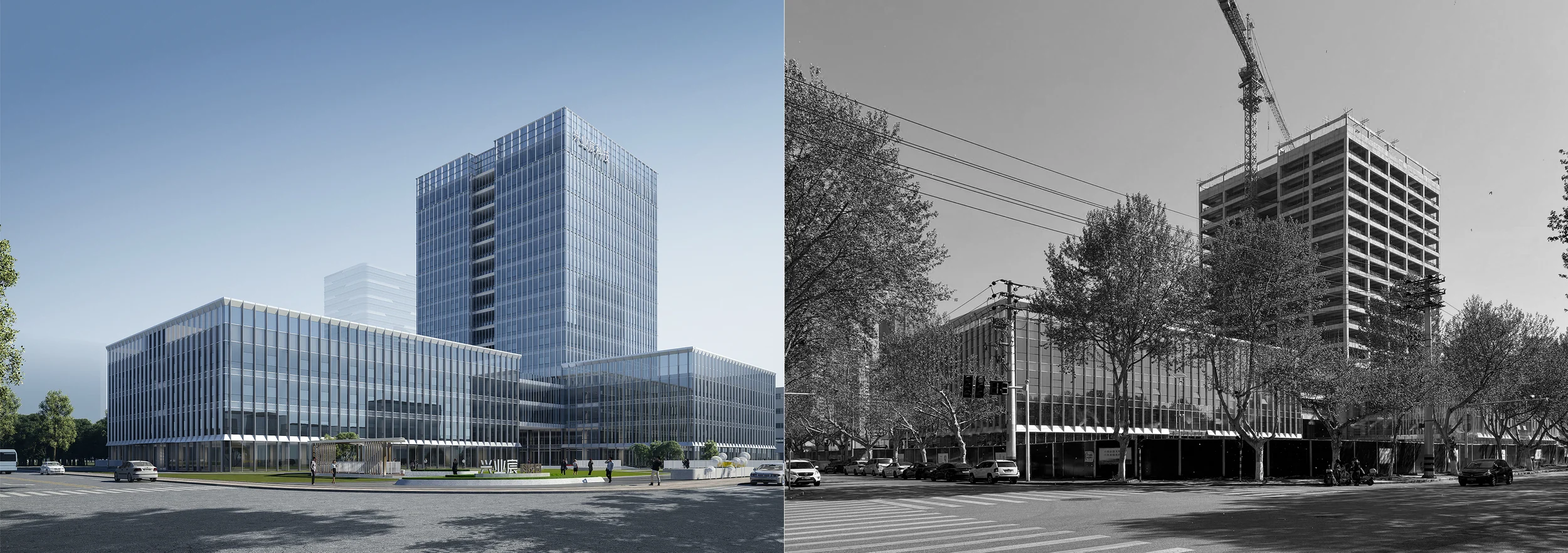 Render and site comparison.