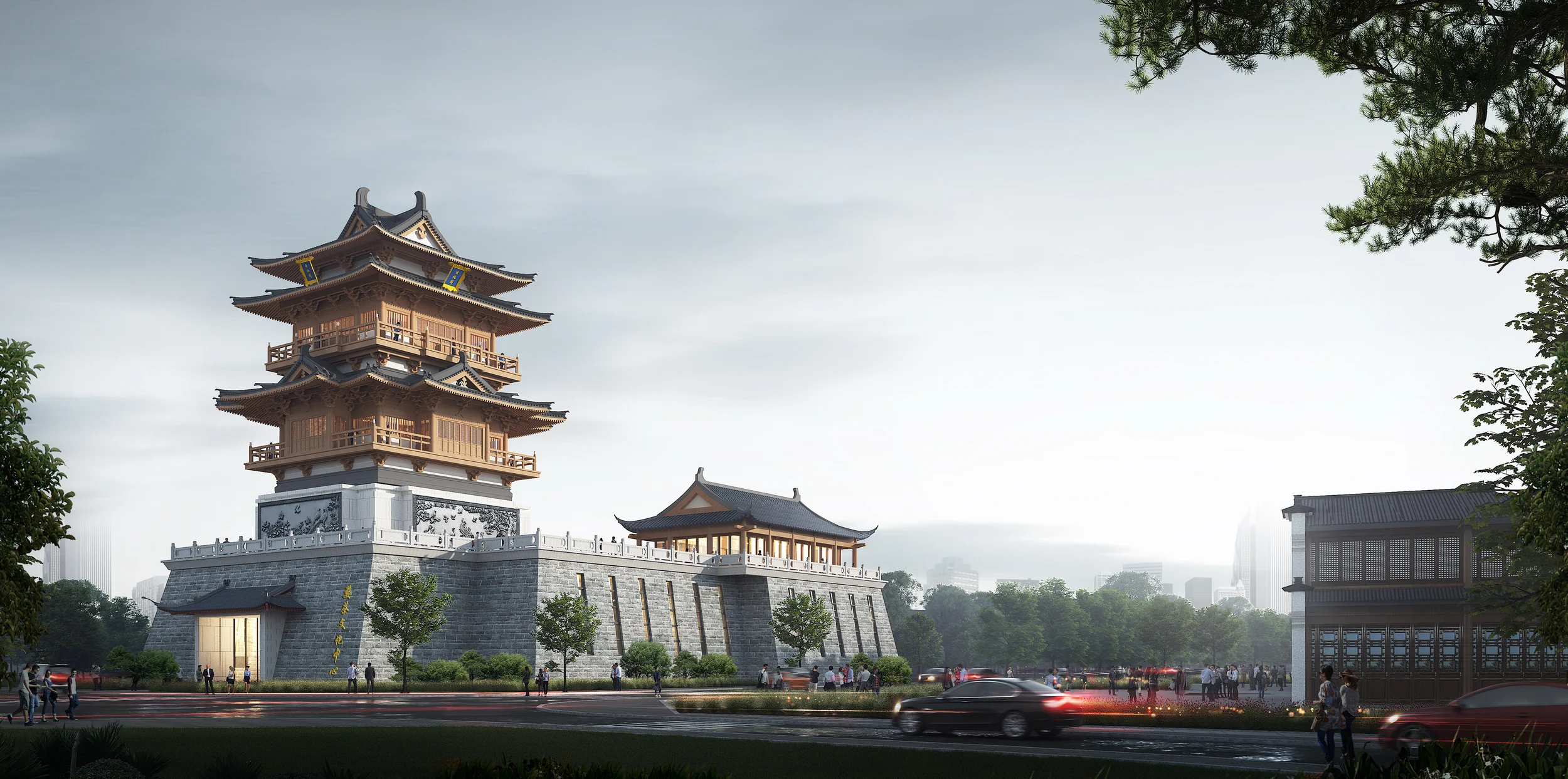 Heritage gate view.